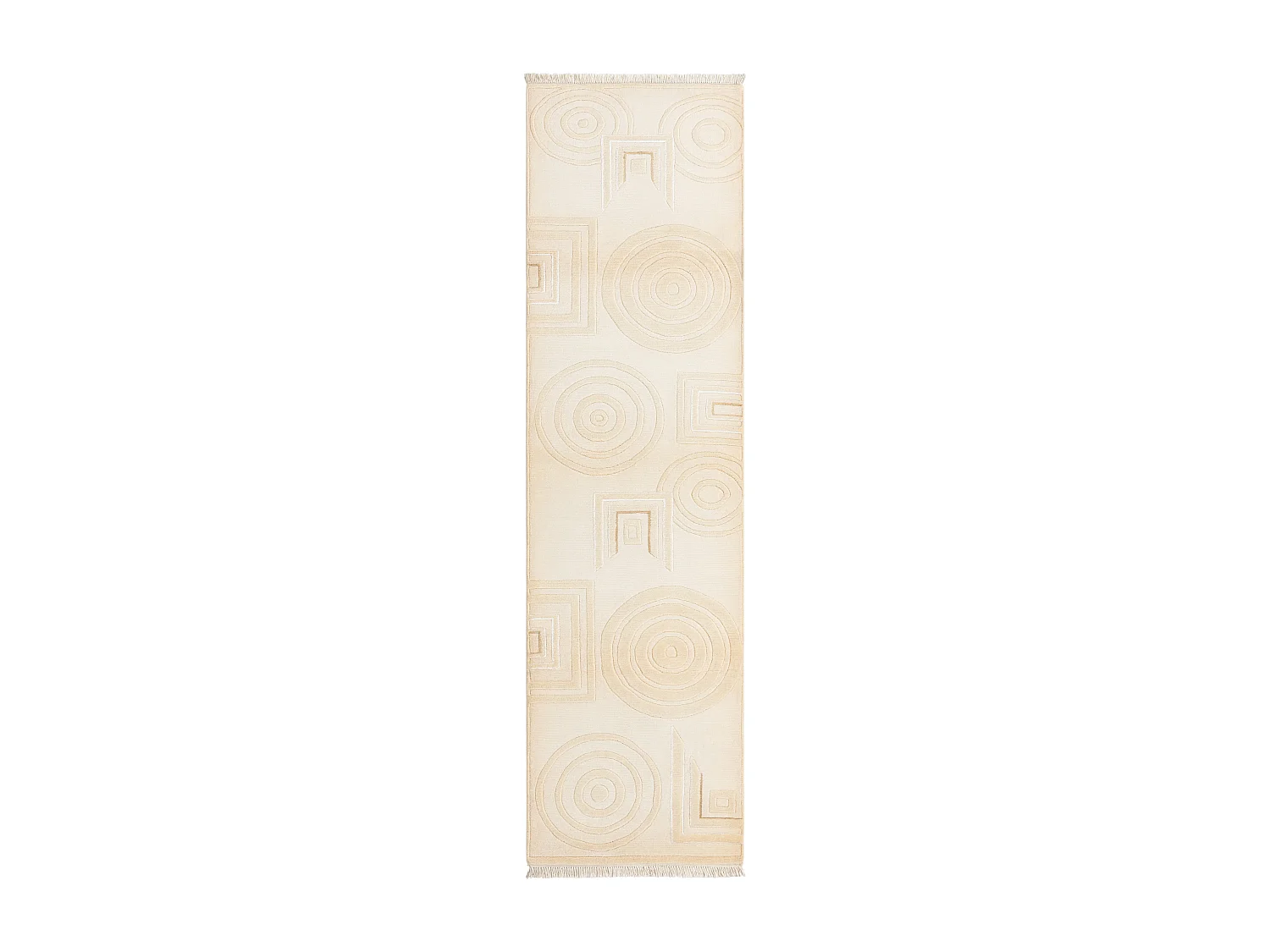 Tapis de couloir en laine 79x292 beige Darya