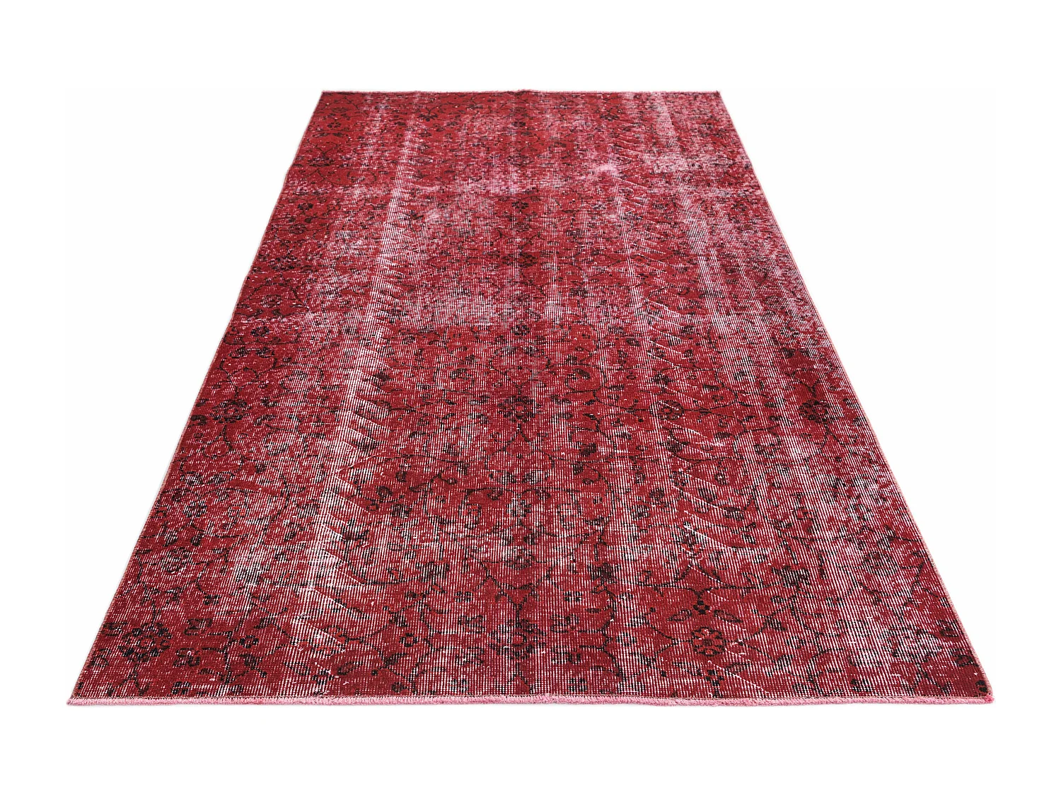 Tapis de laine 142x251 rouge Ultra Vintage