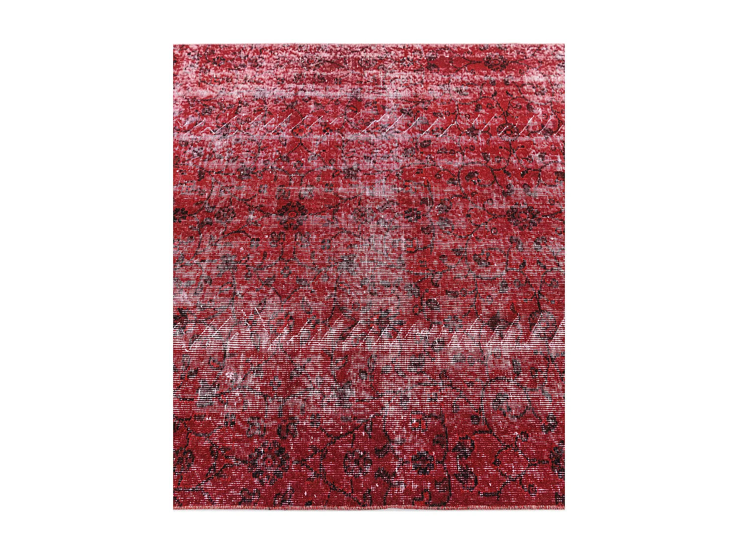 Tapis de laine 142x251 rouge Ultra Vintage