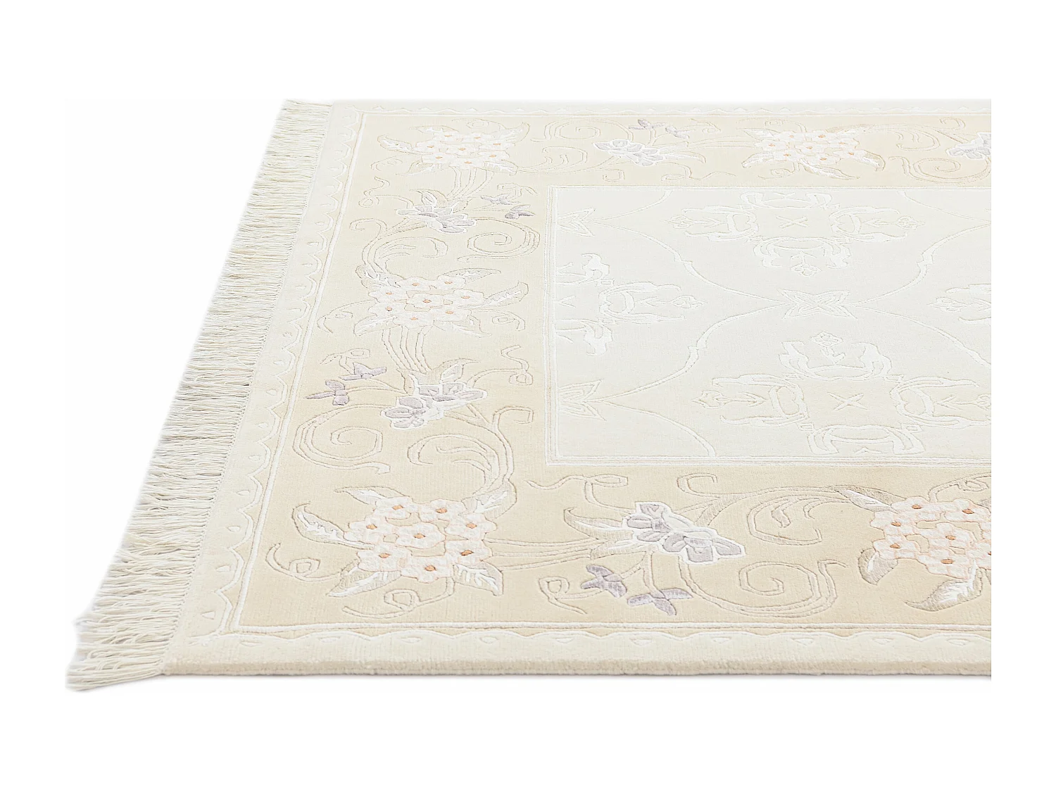 Wollteppich 183x241 Beige Darya