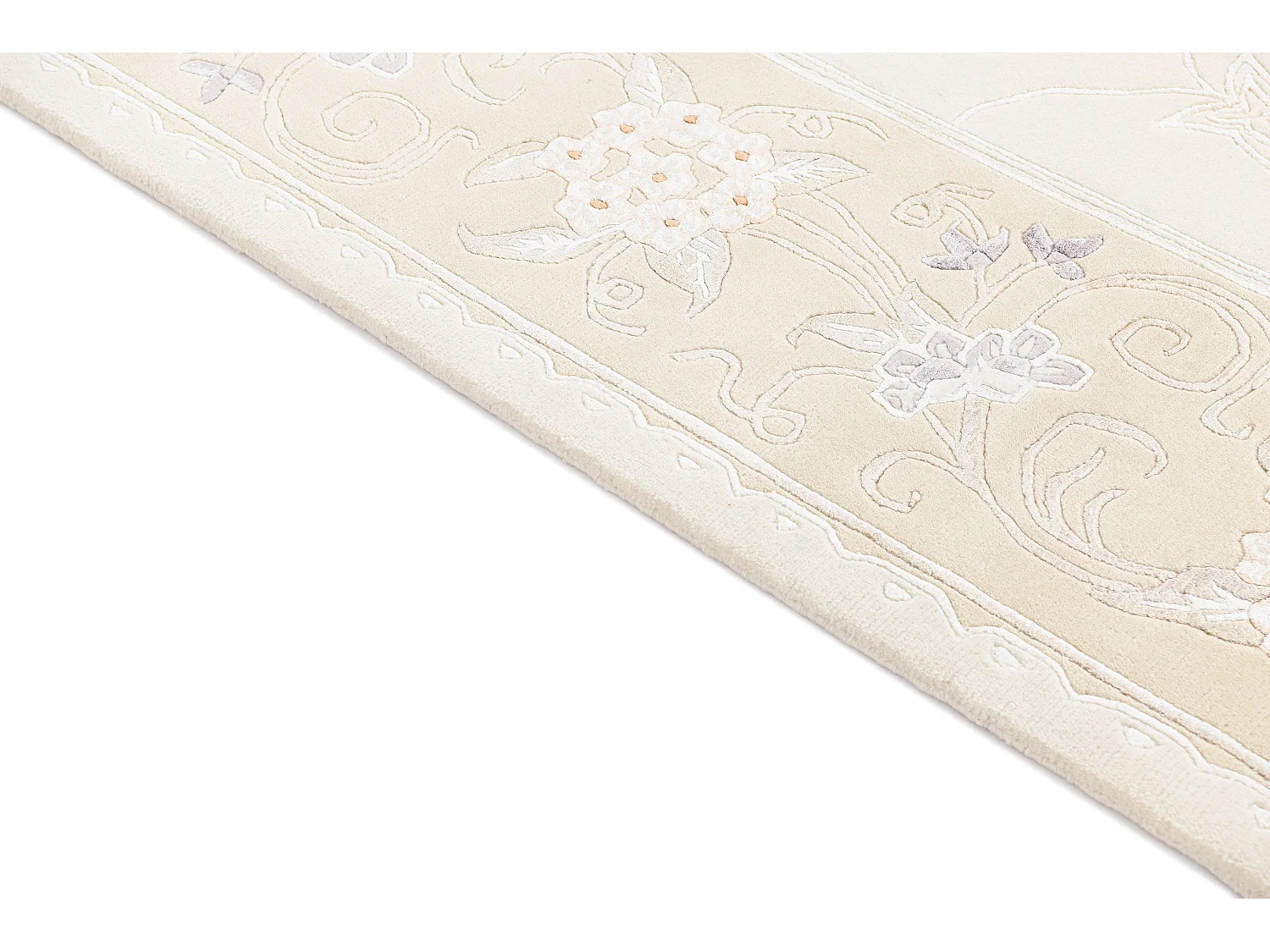 Wollteppich 183x241 Beige Darya