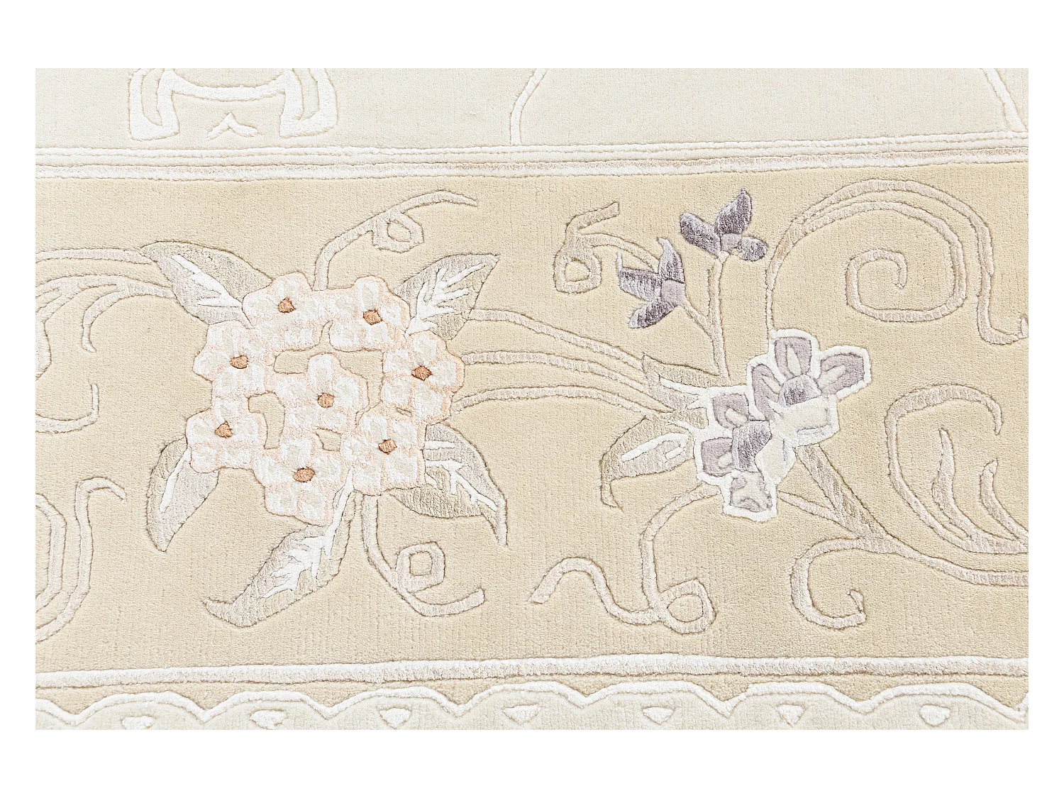 Tapis de laine 183x241 beige Darya