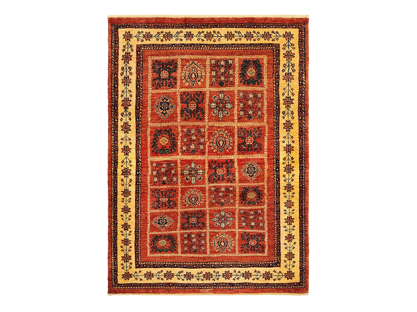 Tapis de laine 113x157 rouge Kashkuli