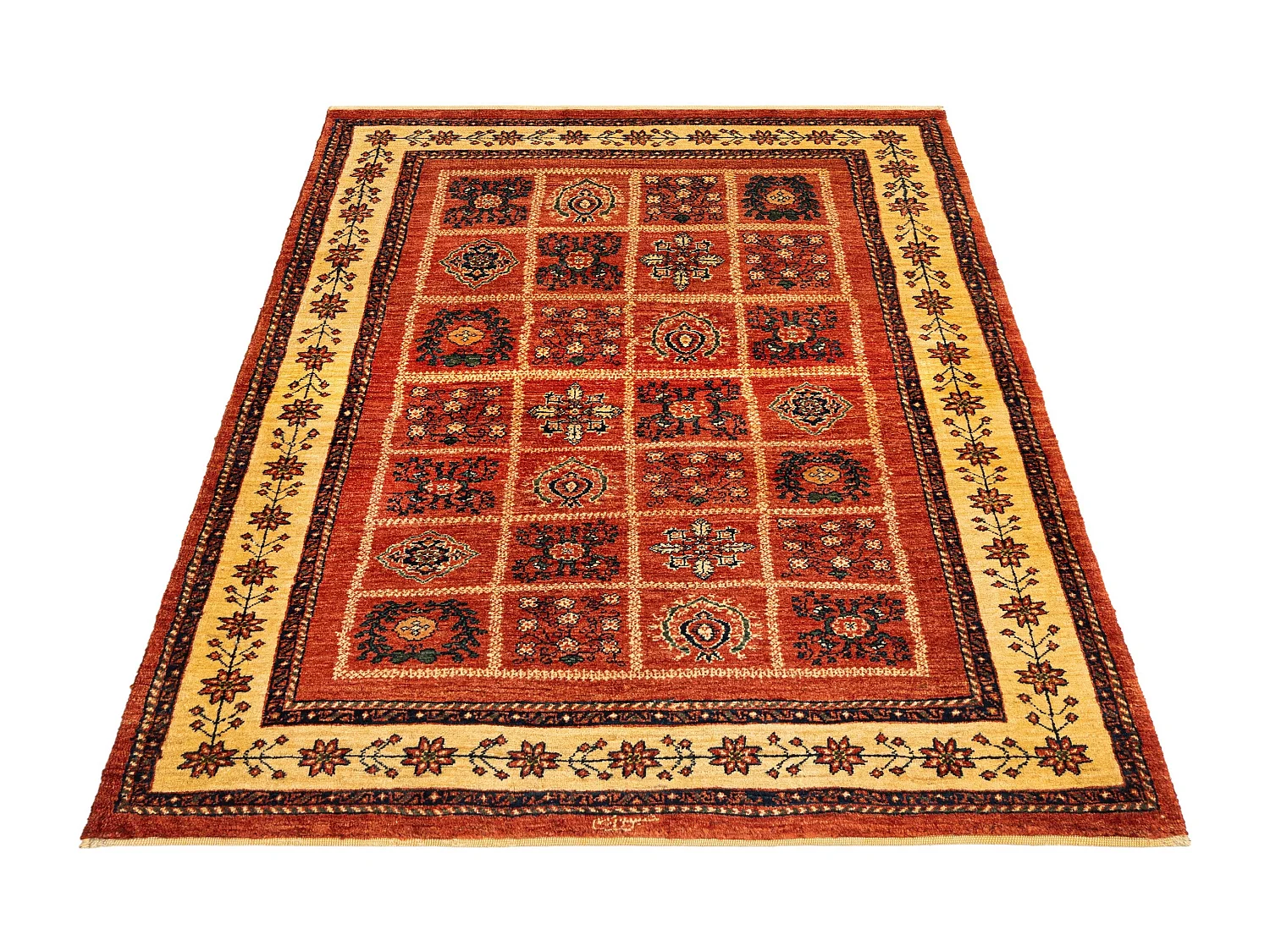 Tapis de laine 113x157 rouge Kashkuli