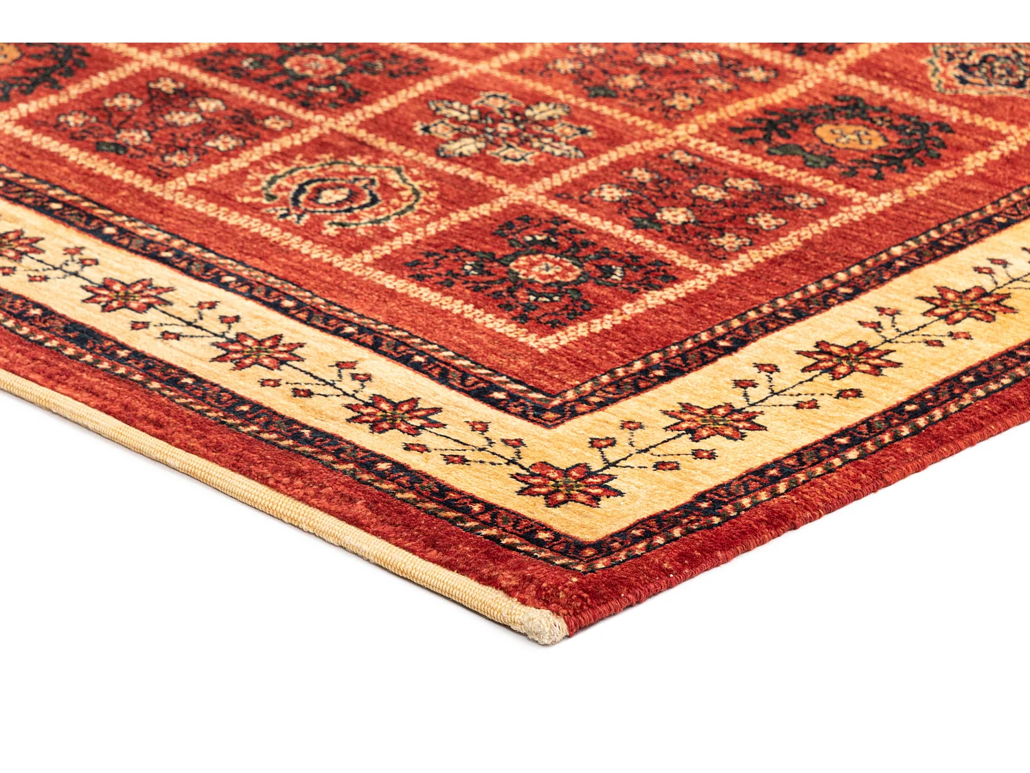 Tapis de laine 113x157 rouge Kashkuli