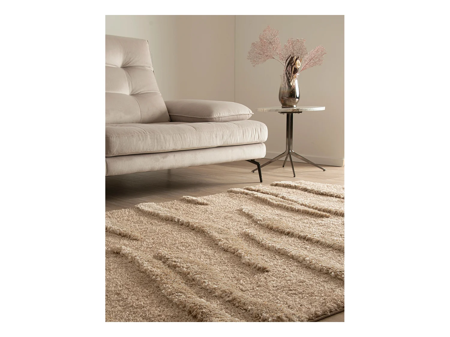 Tapis shaggy 240x305 brun Thun Tribus
