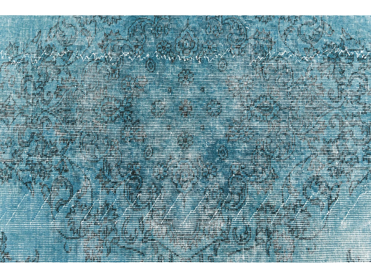 Tapis de laine 163x264 Bleu Ultra Vintage