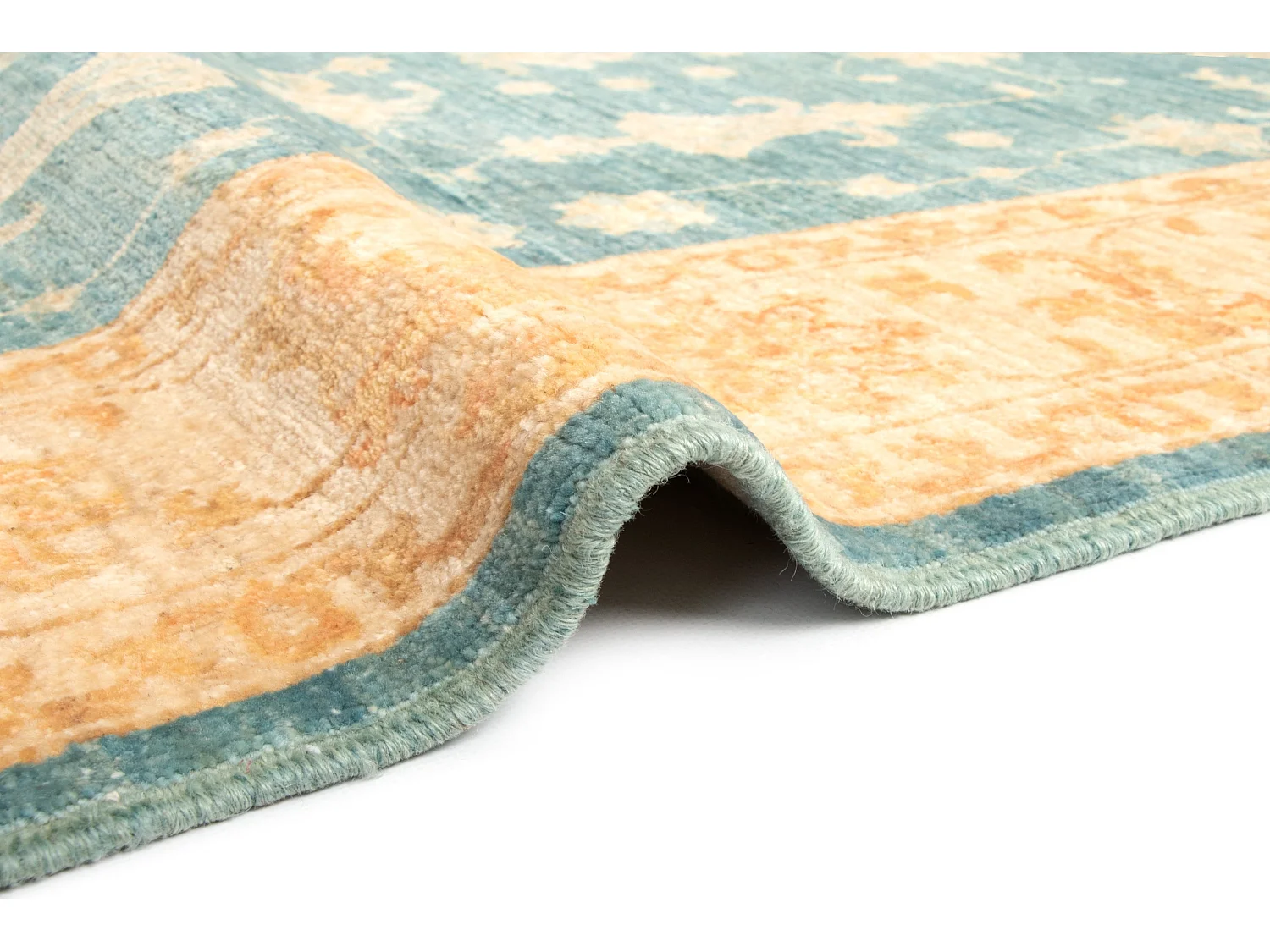 Tapis de laine 153x200 Bleu Kaizar