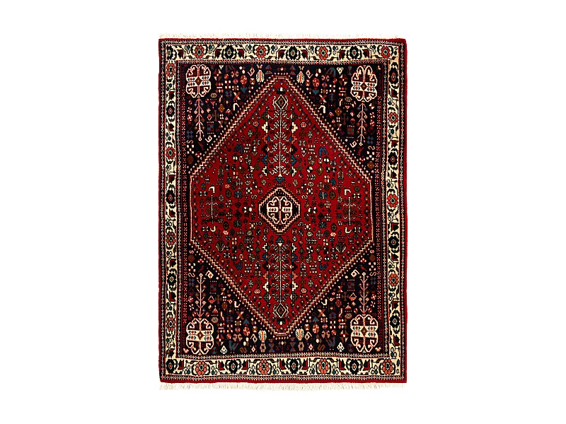 Tapis de laine 108x149 rouge Afshar