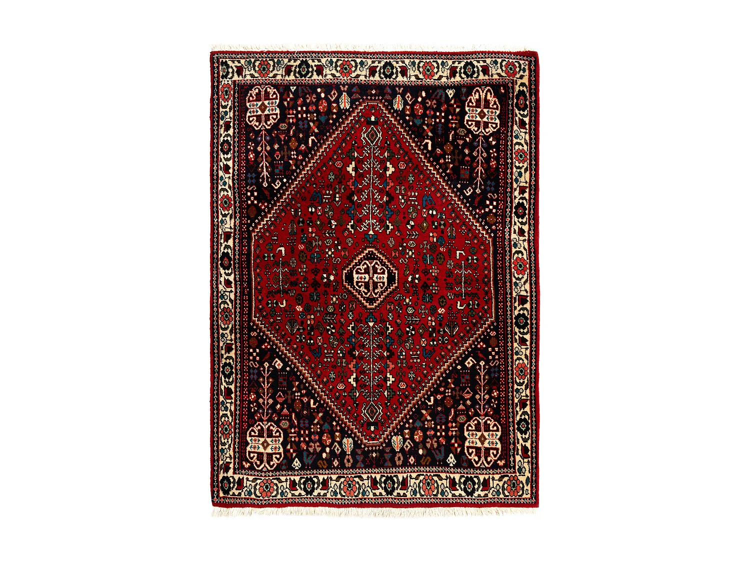 Tappeto in lana 108x149 rosso Afshar