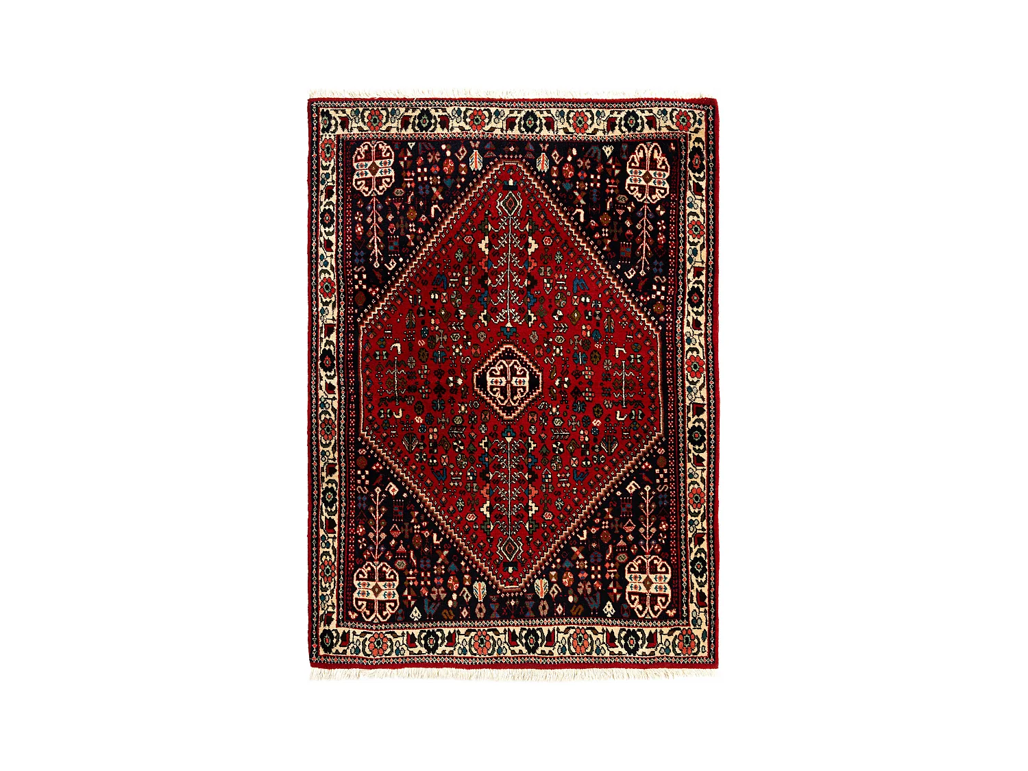 Tapis de laine 108x149 rouge Afshar