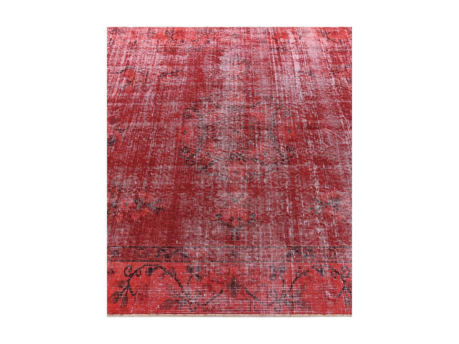 Wollteppich 147x259 Rot Ultra Vintage