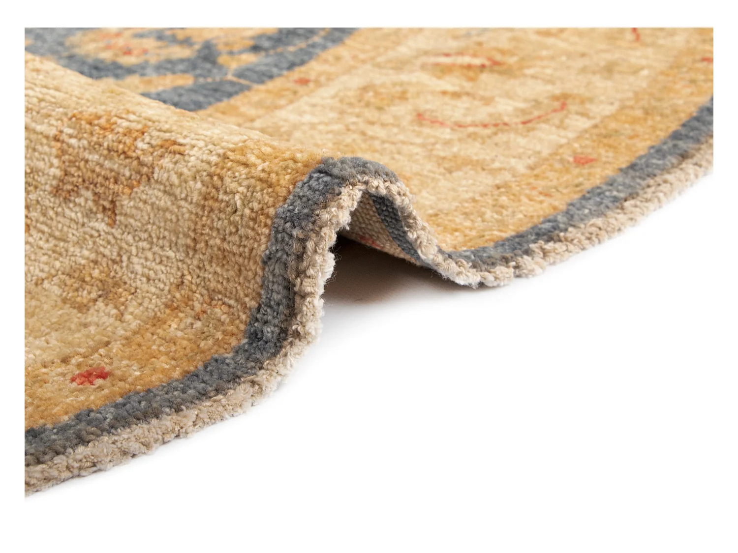 Tapis de laine 147x149 Bleu Kaizar