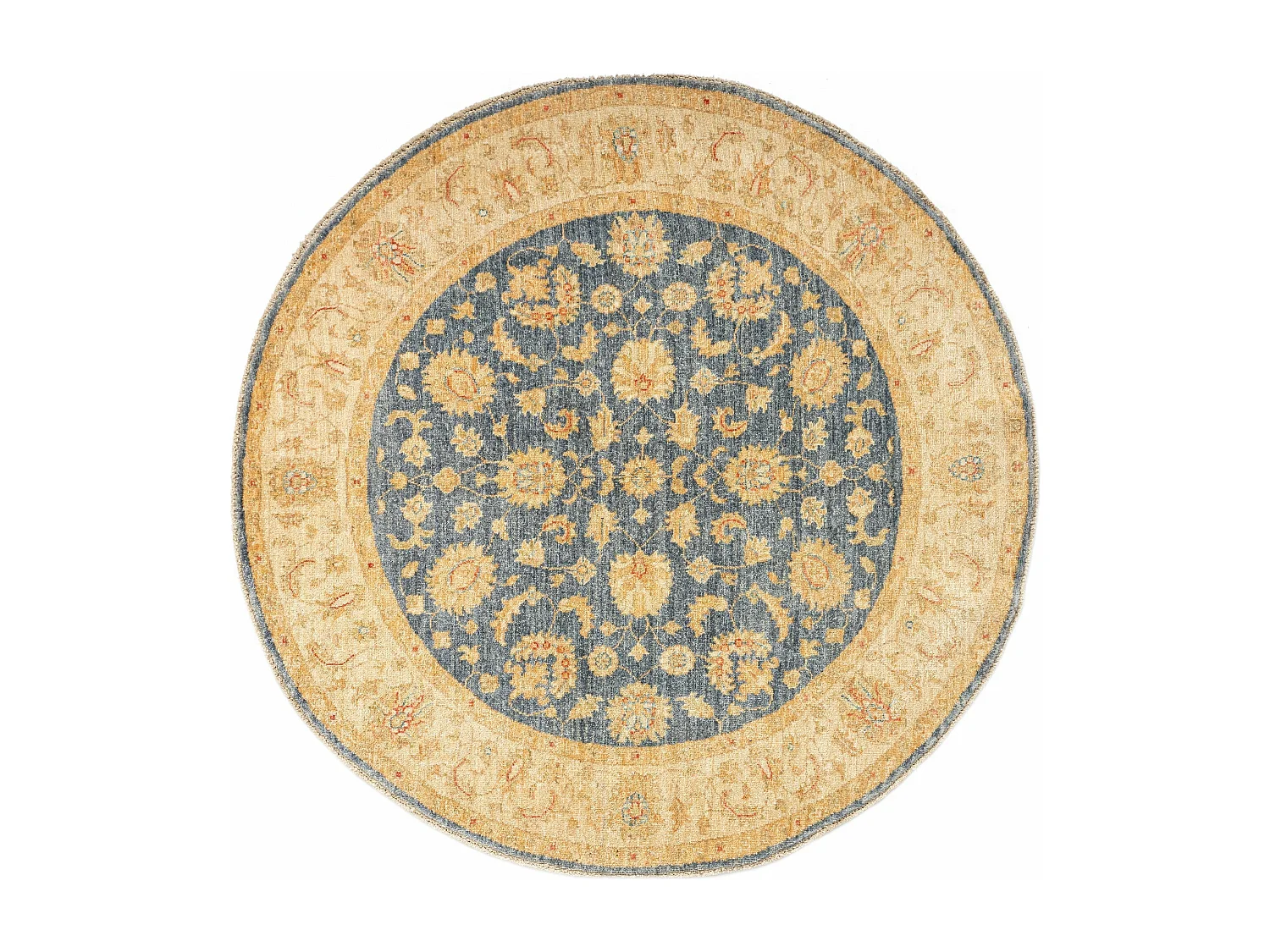 Tapis de laine 147x149 Bleu Kaizar