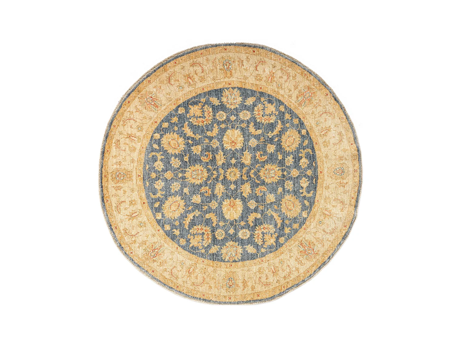 Tapis de laine 147x149 Bleu Kaizar