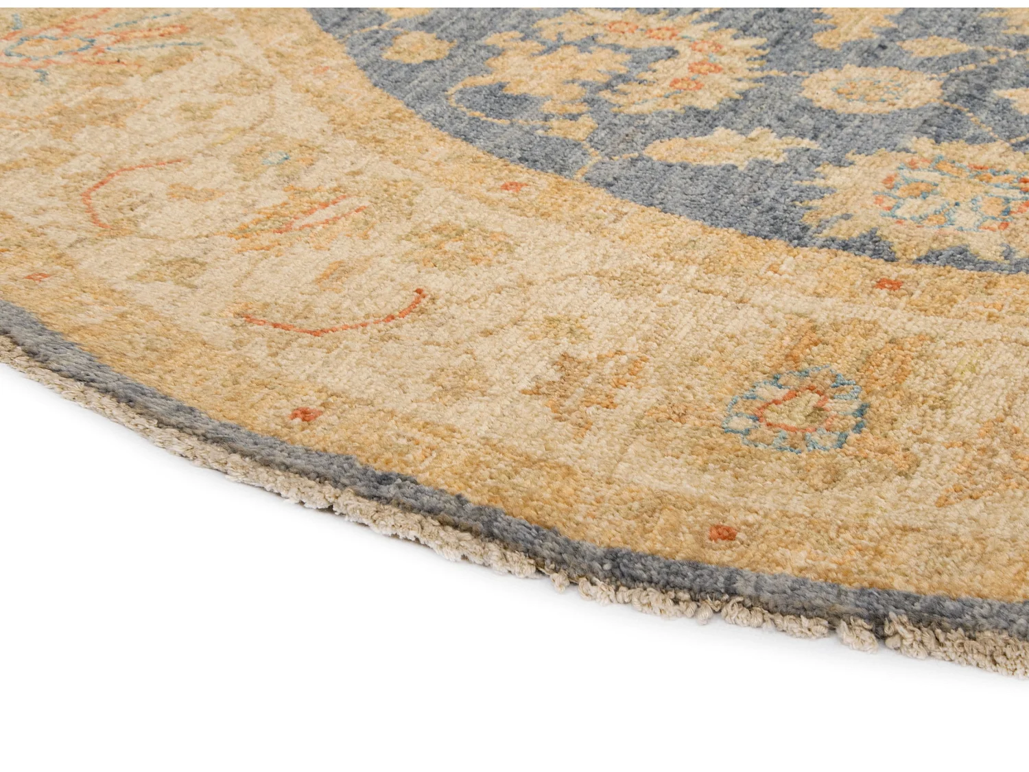 Tapis de laine 147x149 Bleu Kaizar