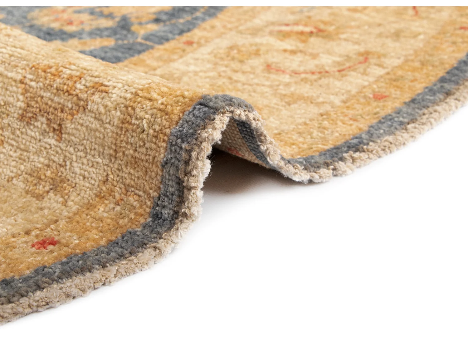 Tapis de laine 147x149 Bleu Kaizar