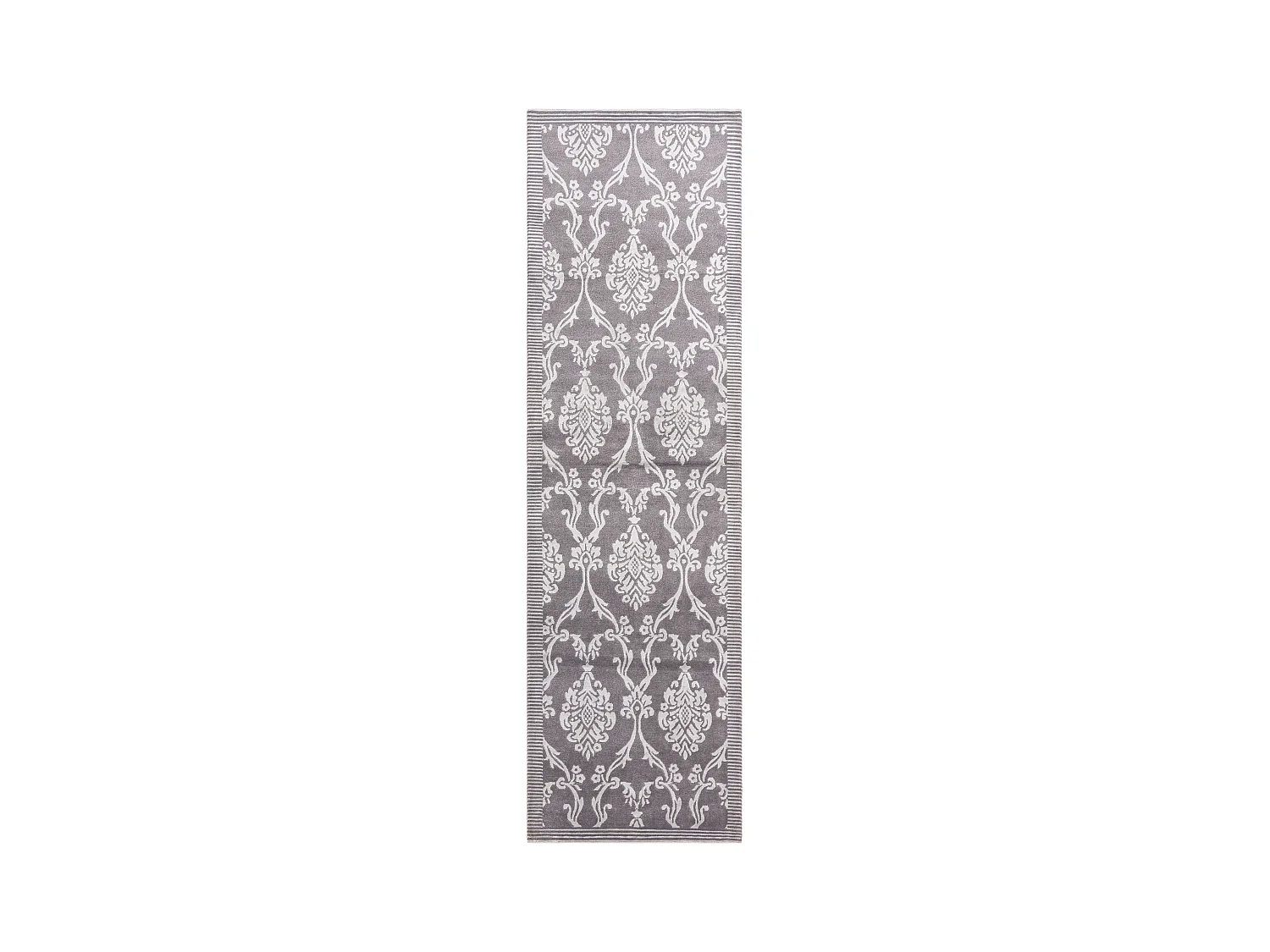 Tapis de couloir en laine 89x300 gris Darya