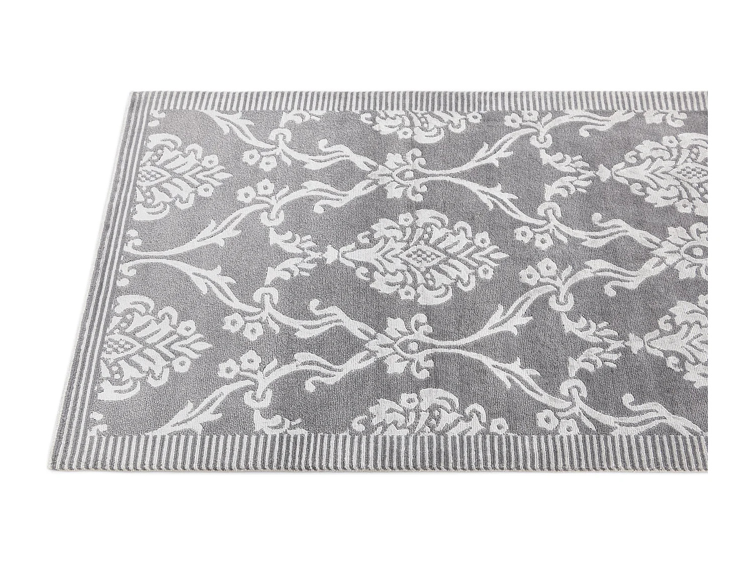 Tapis de couloir en laine 89x300 gris Darya