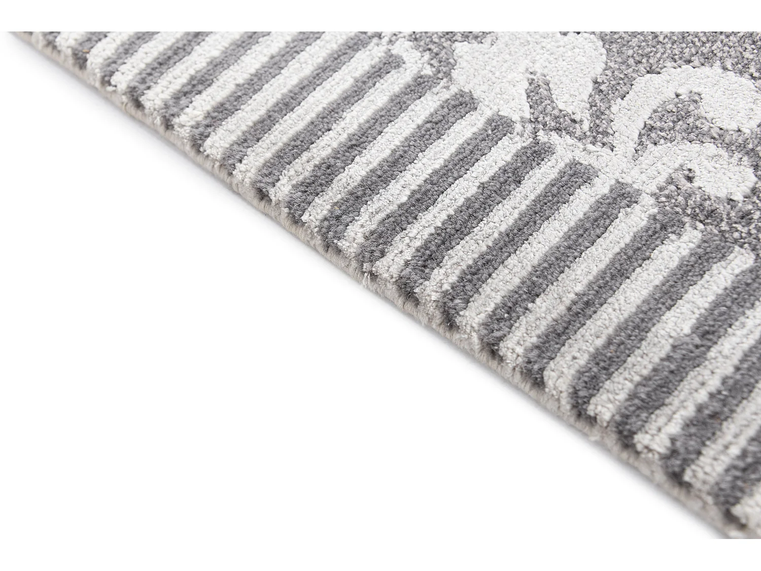 Tapis de couloir en laine 89x300 gris Darya