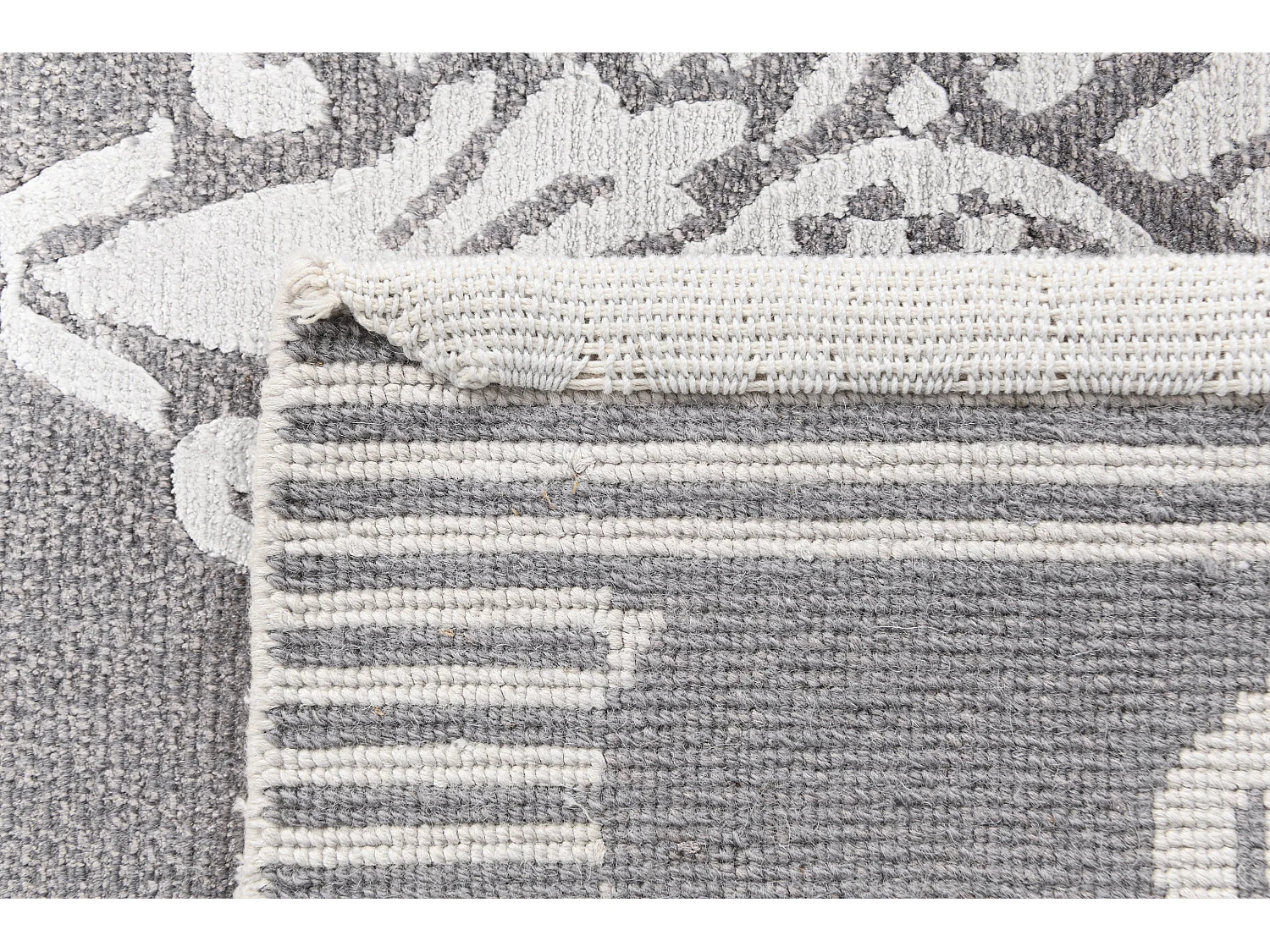 Tapis de couloir en laine 89x300 gris Darya