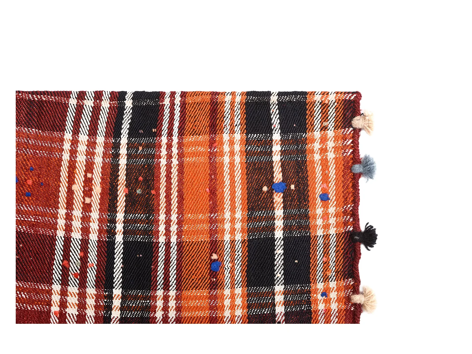 Tapis de laine 147x269 rouge Jajim