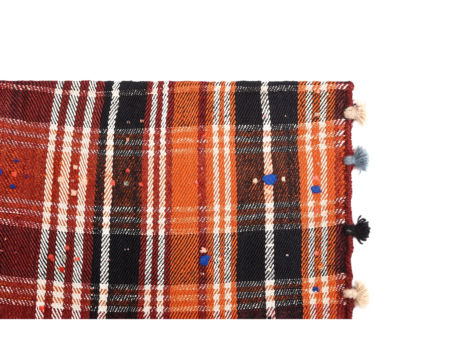 Tapis de laine 147x269 rouge Jajim