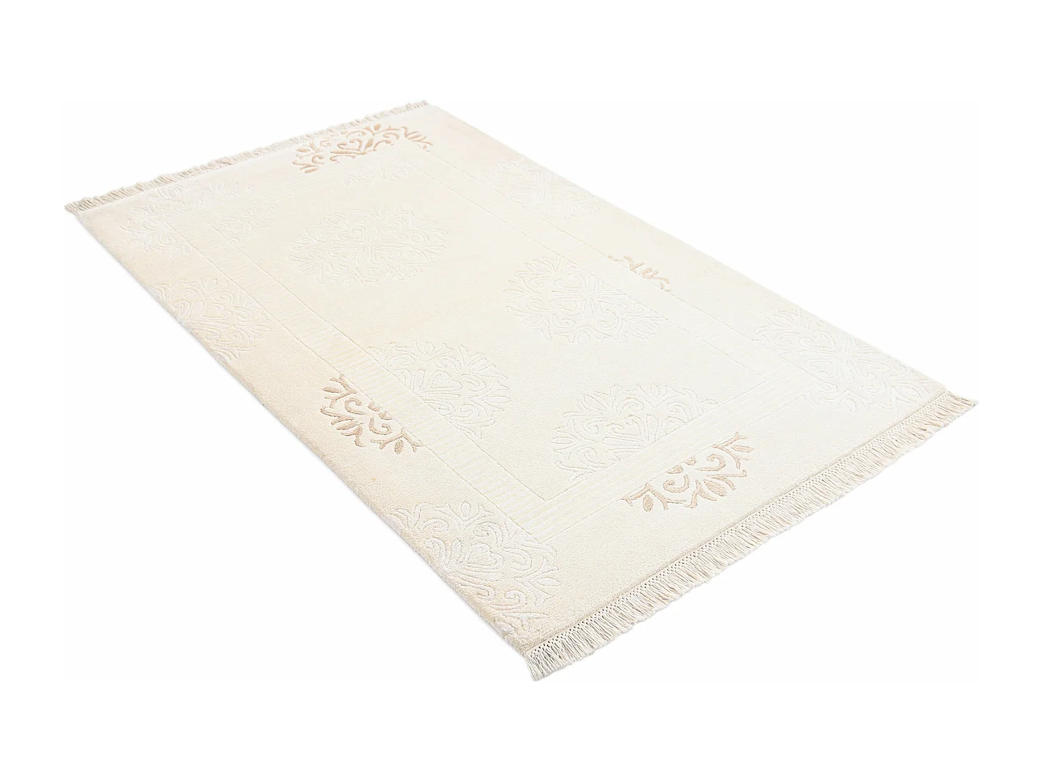 Tapis de laine 94x155 beige Darya