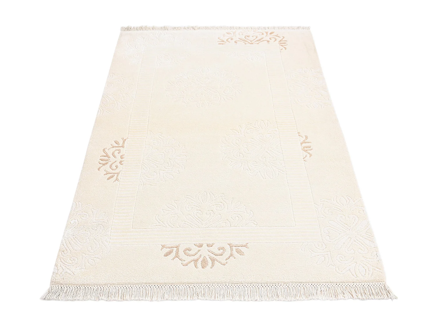 Tapis de laine 94x155 beige Darya