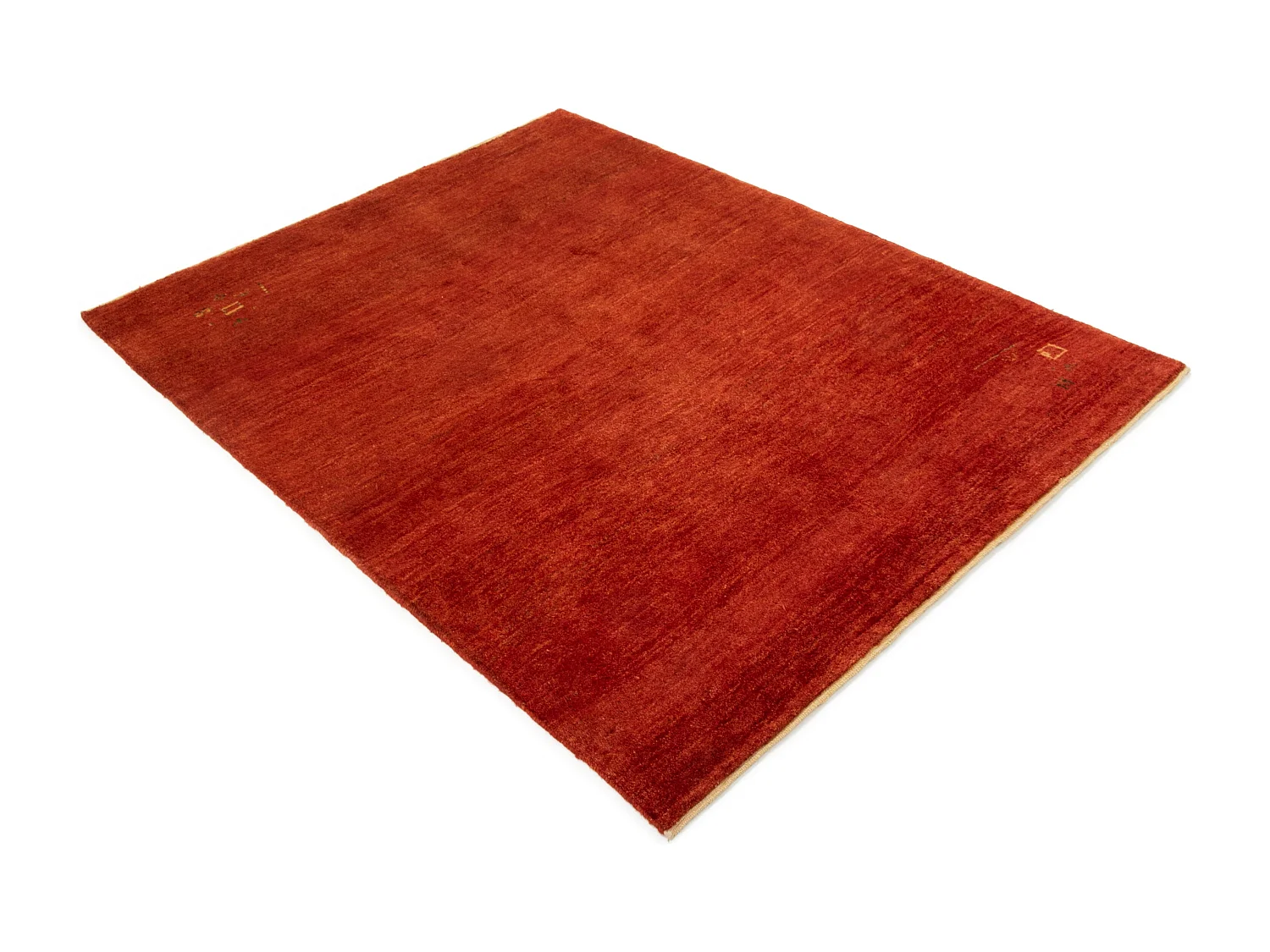 Tapis de laine 159x199 rouge Gabbeh Shouli