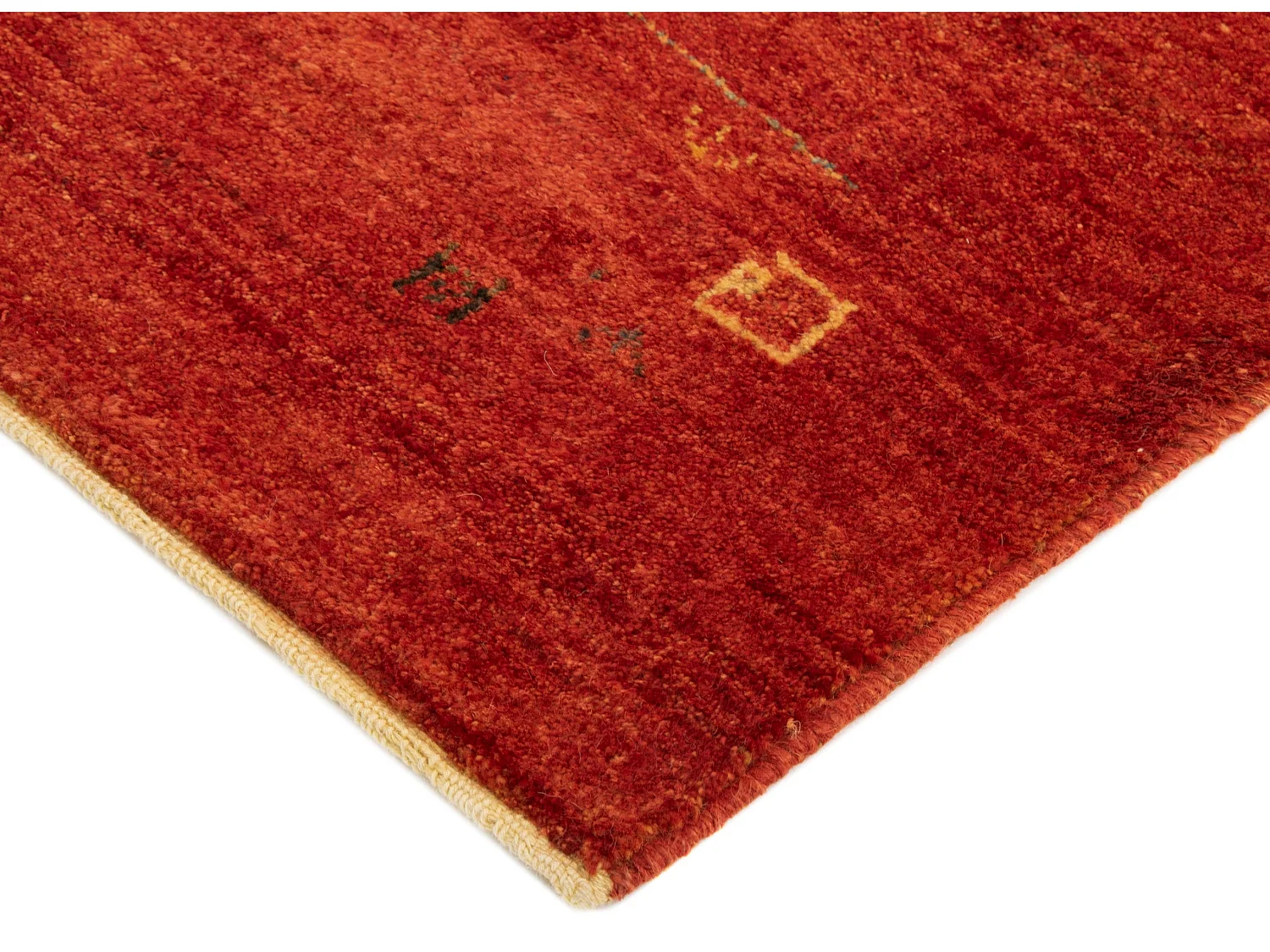 Tapis de laine 159x199 rouge Gabbeh Shouli