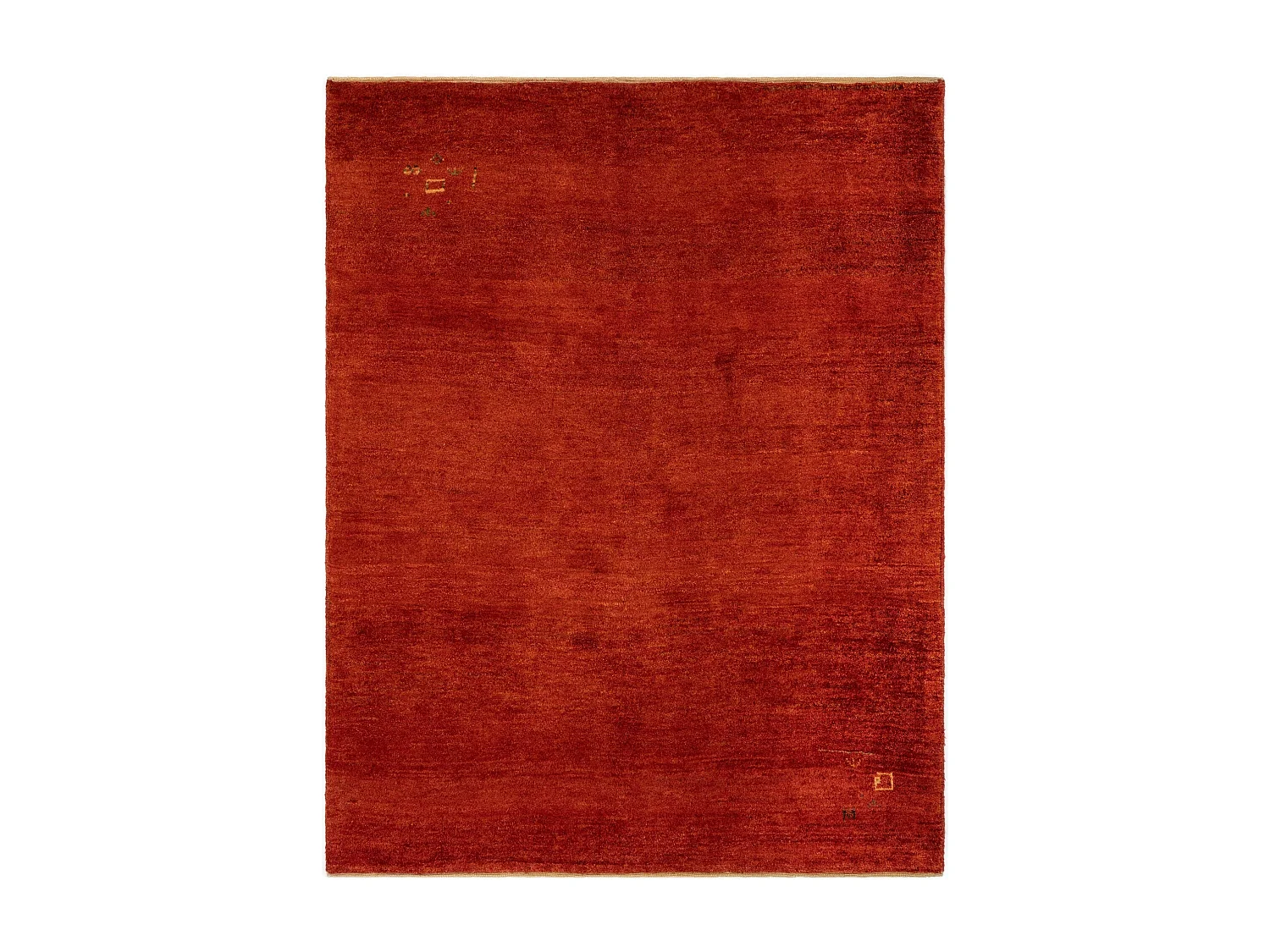Tapis de laine 159x199 rouge Gabbeh Shouli