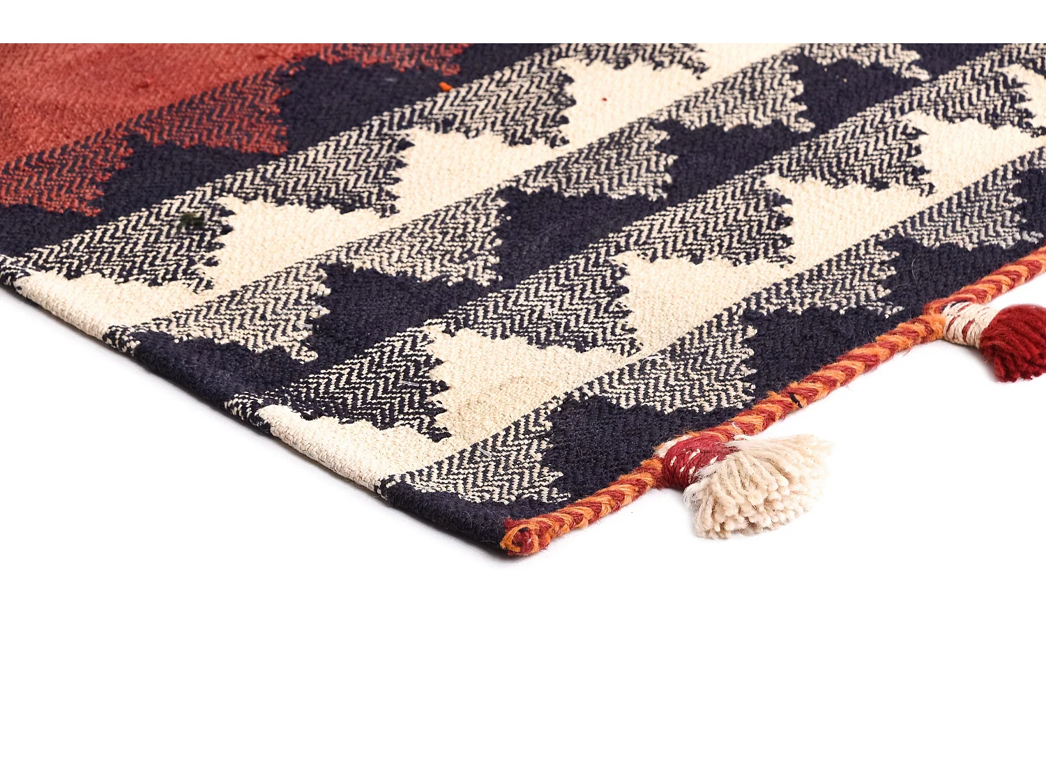 Wollteppich 134x360 Rot Jajim