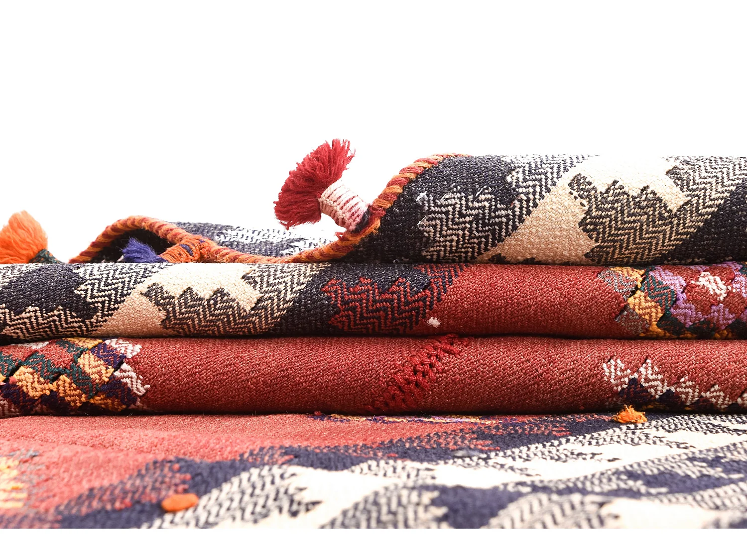 Wollteppich 134x360 Rot Jajim