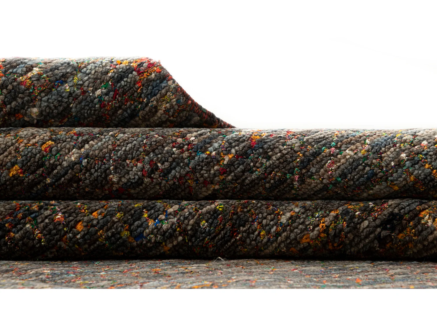 Tapis de laine 274x370 gris Agra