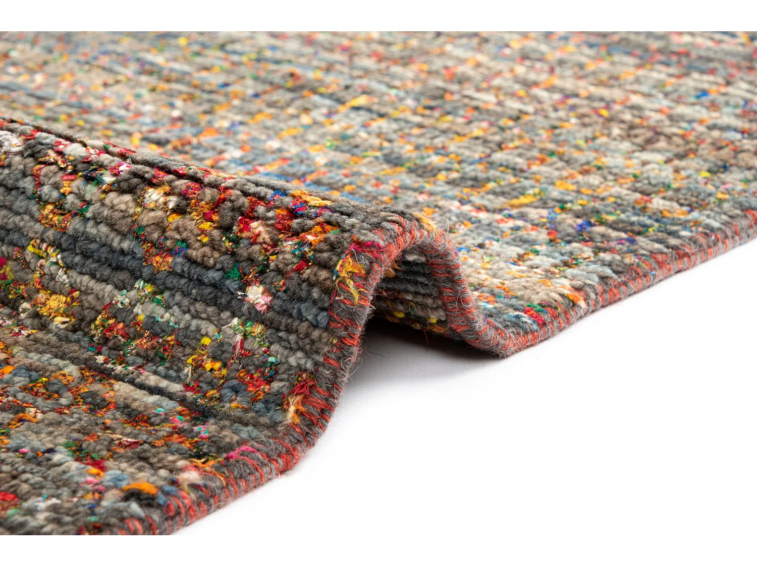 Tapis de laine 274x370 gris Agra
