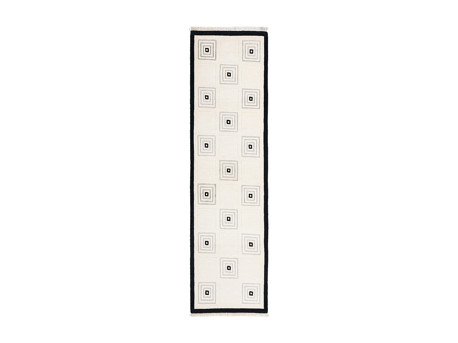 Läufer-Wollteppich 79x292 Beige Darya
