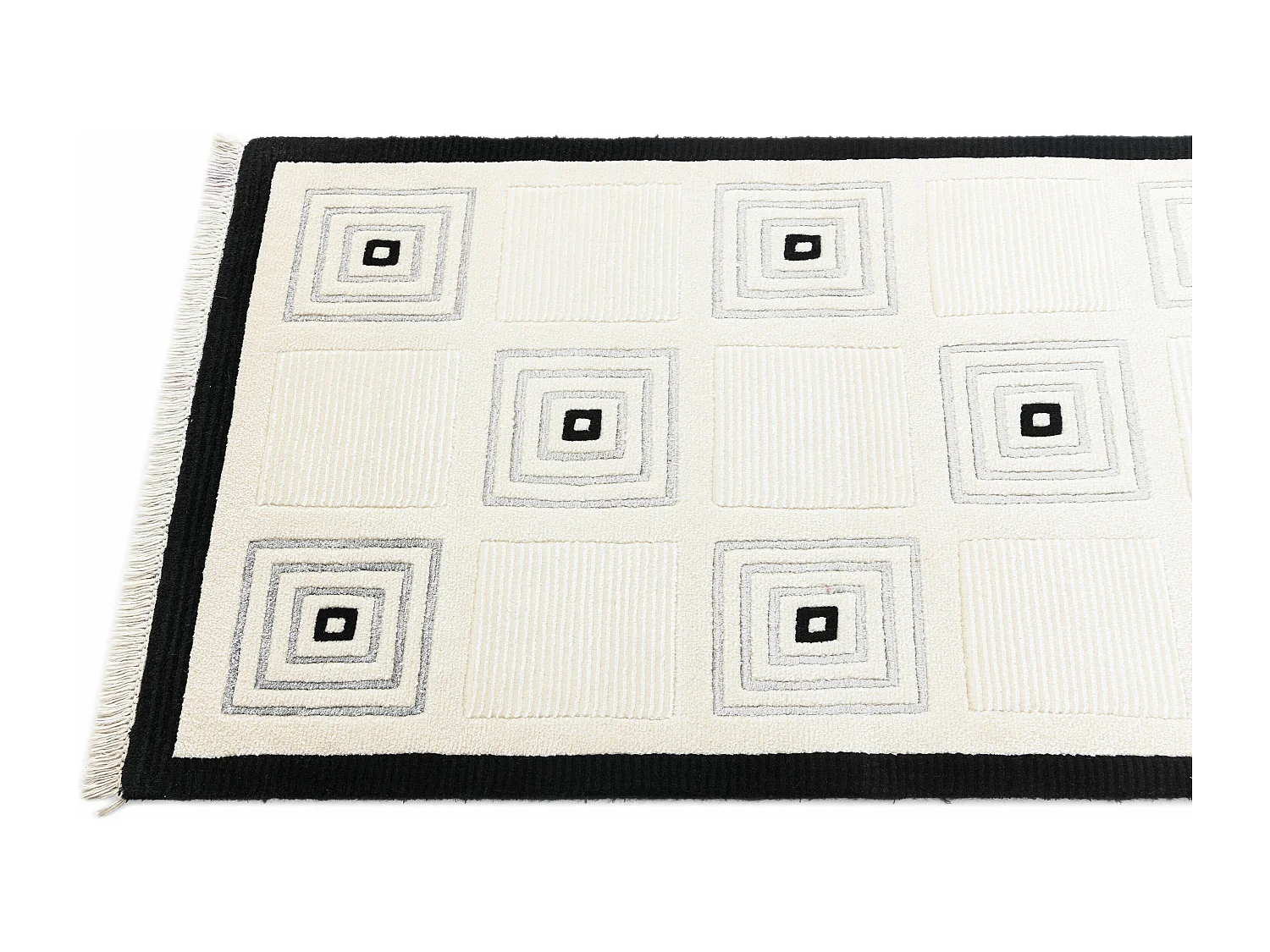 Läufer-Wollteppich 79x292 Beige Darya