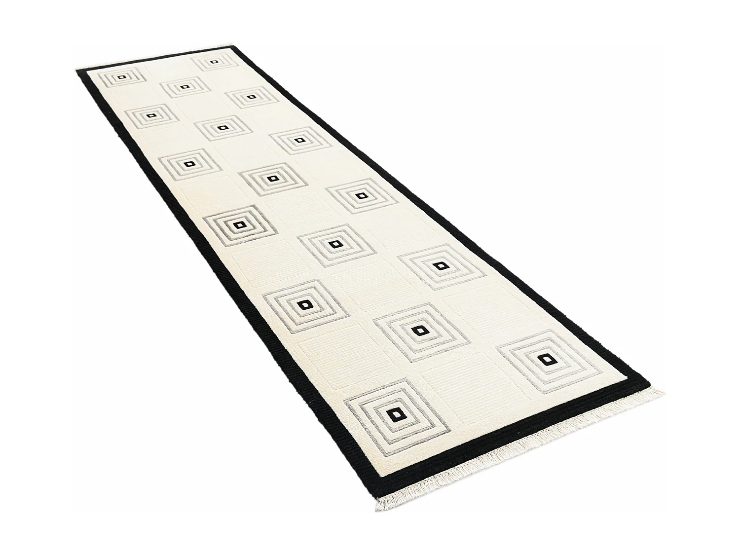 Tapis de couloir en laine 79x292 beige Darya