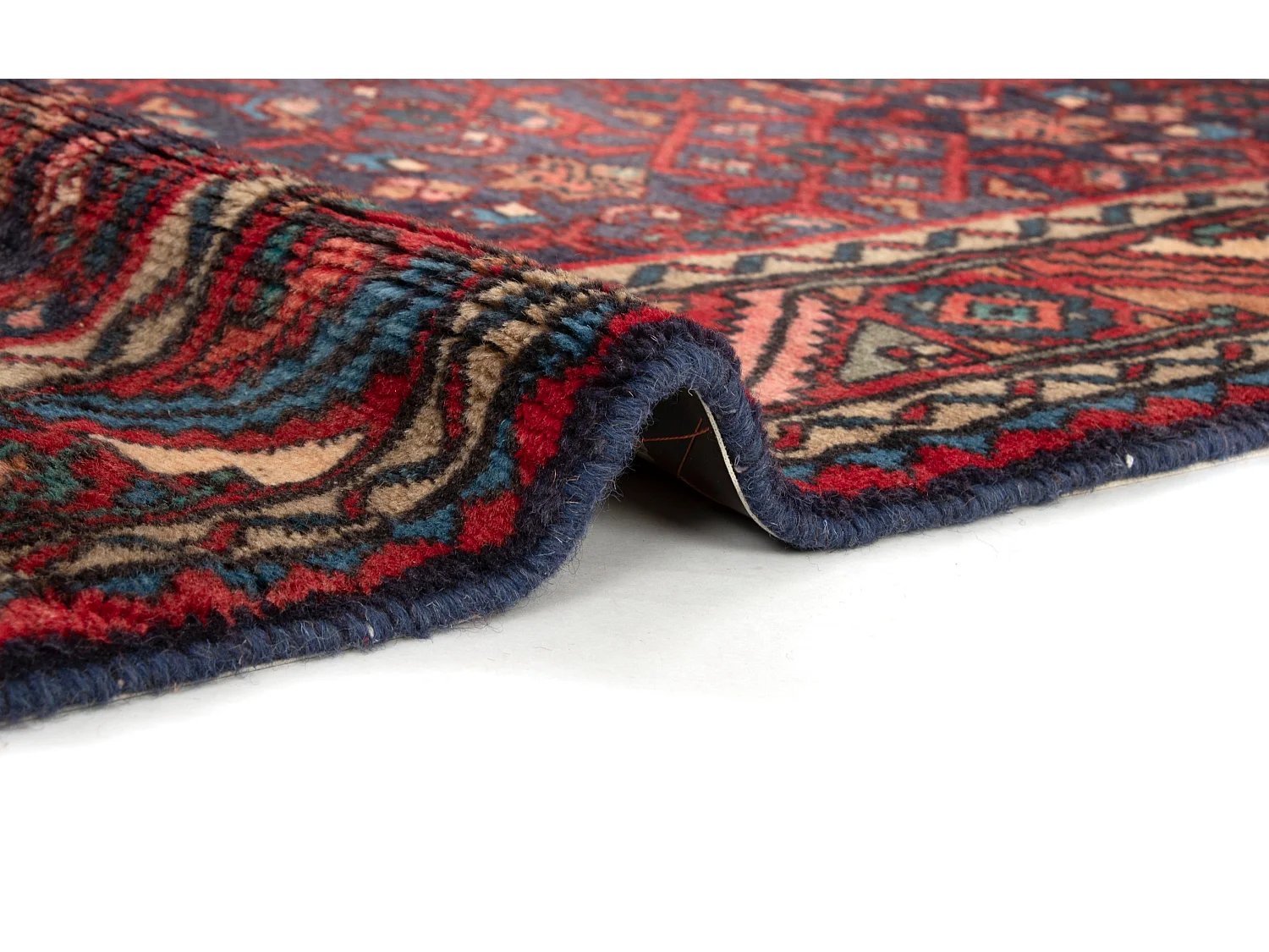 Tapis de couloir en laine 105x305 rouge Afshar