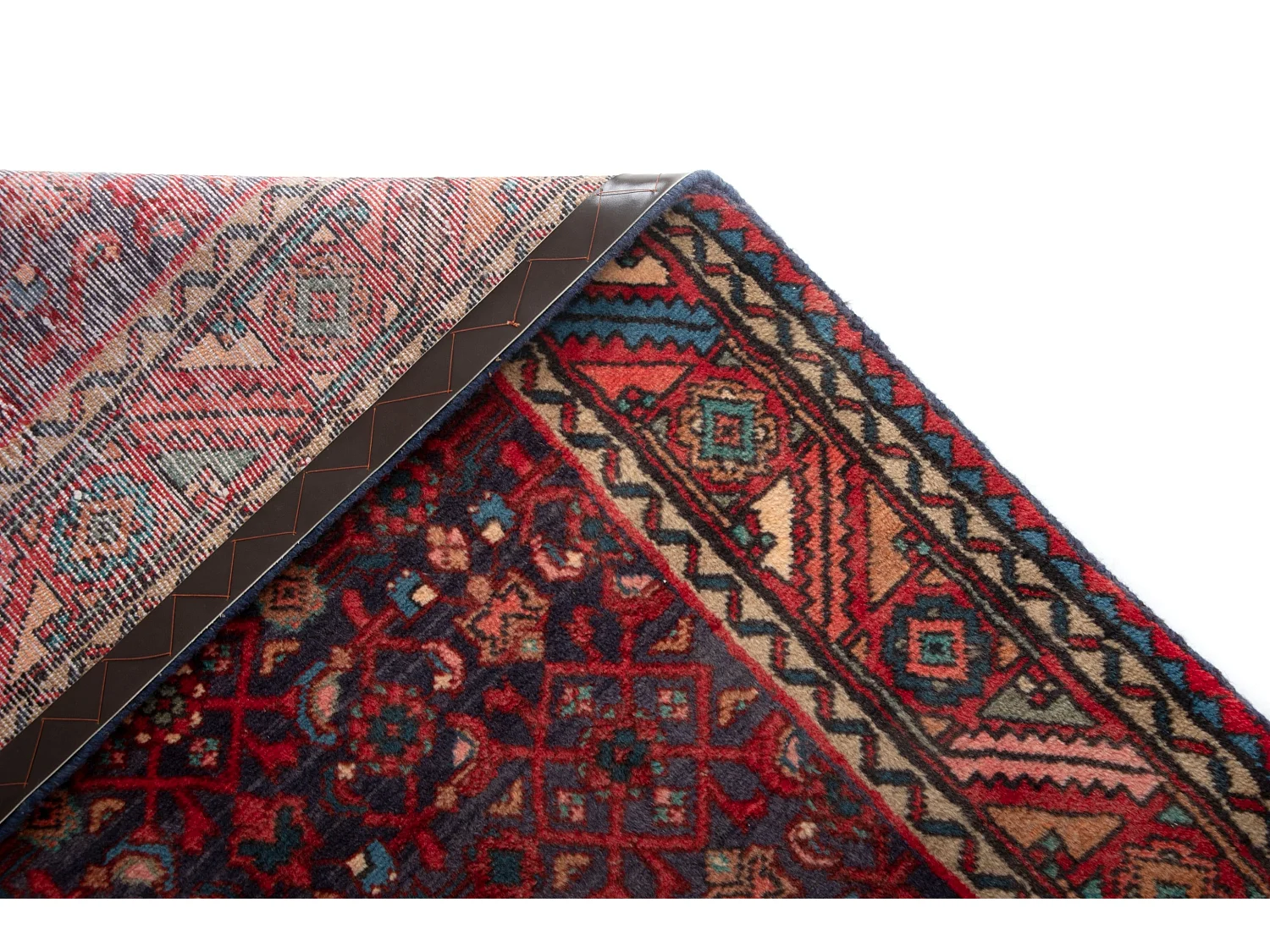 Tapis de couloir en laine 105x305 rouge Afshar