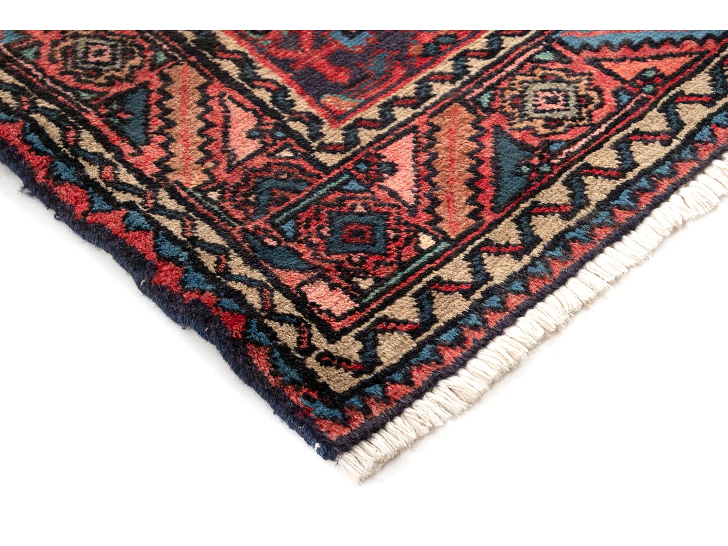 Tapis de couloir en laine 105x305 rouge Afshar