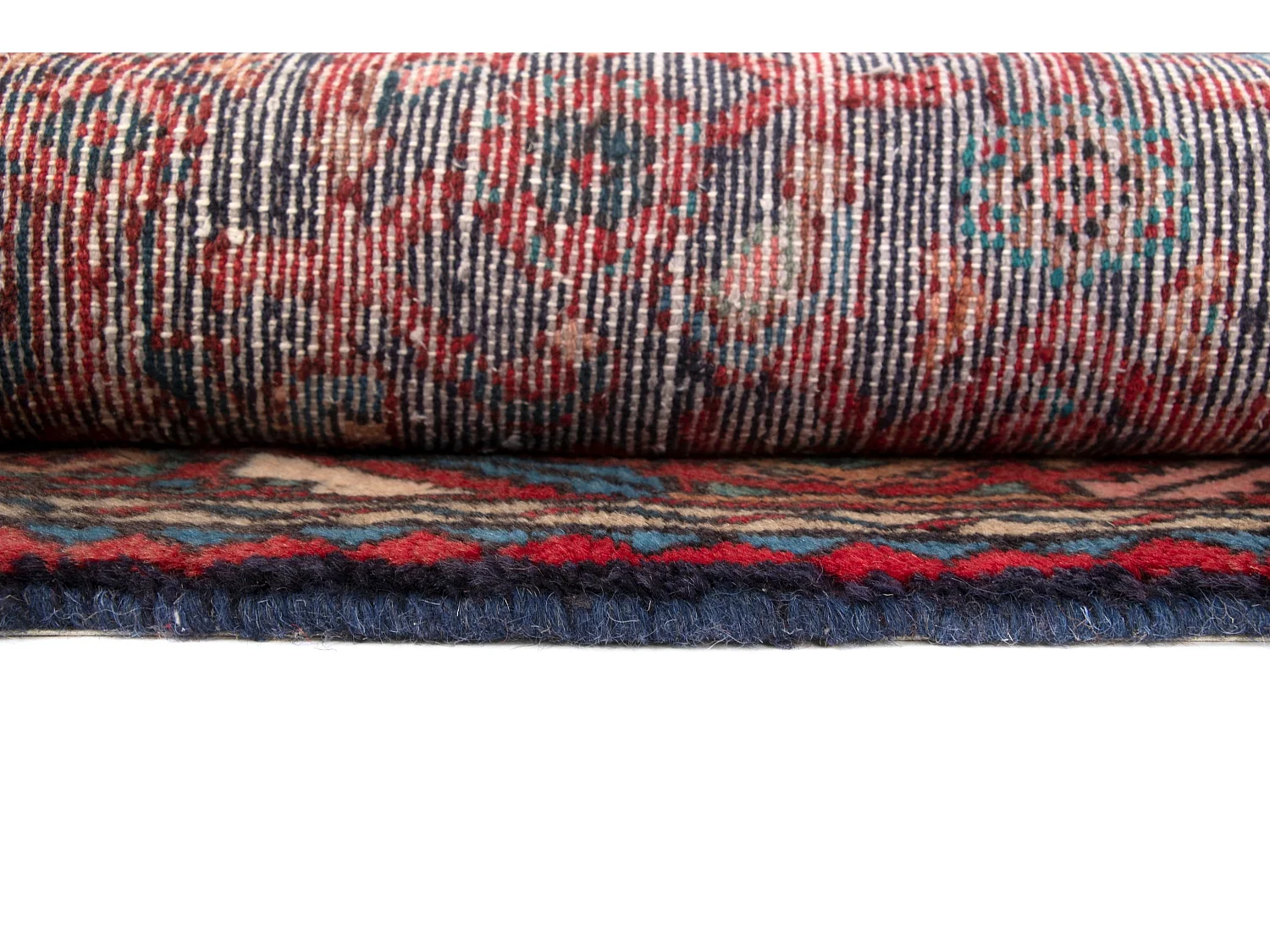 Tapis de couloir en laine 105x305 rouge Afshar