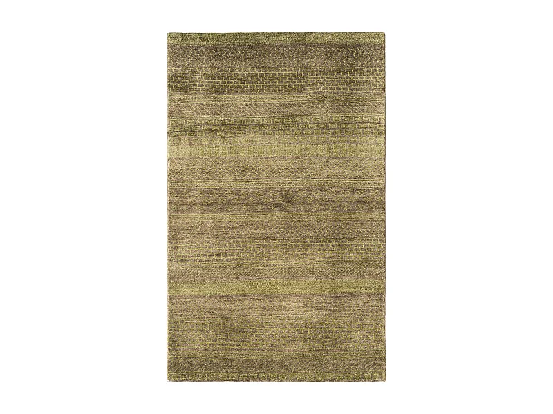 Wollteppich 94x151 Grün Juma