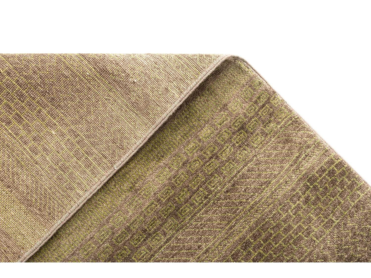 Wollteppich 94x151 Grün Juma