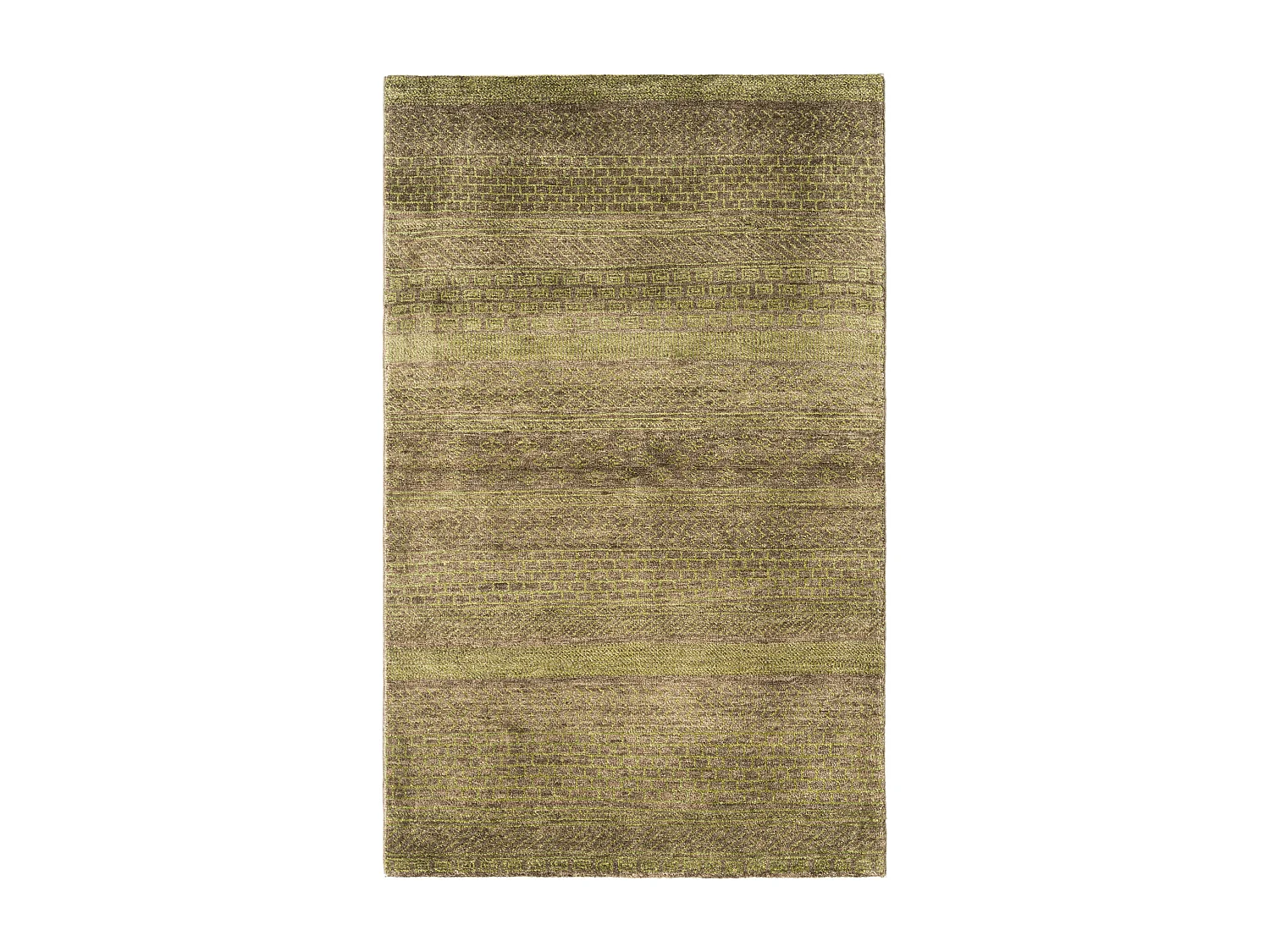 Wollteppich 94x151 Grün Juma