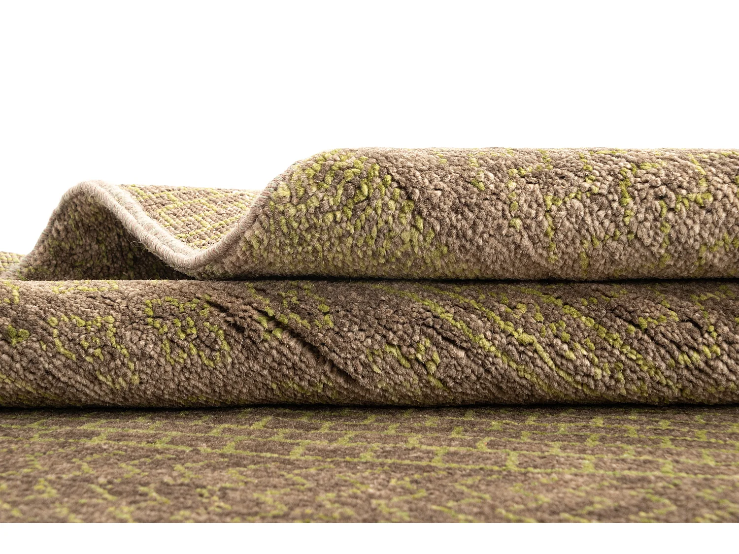 Wollteppich 94x151 Grün Juma