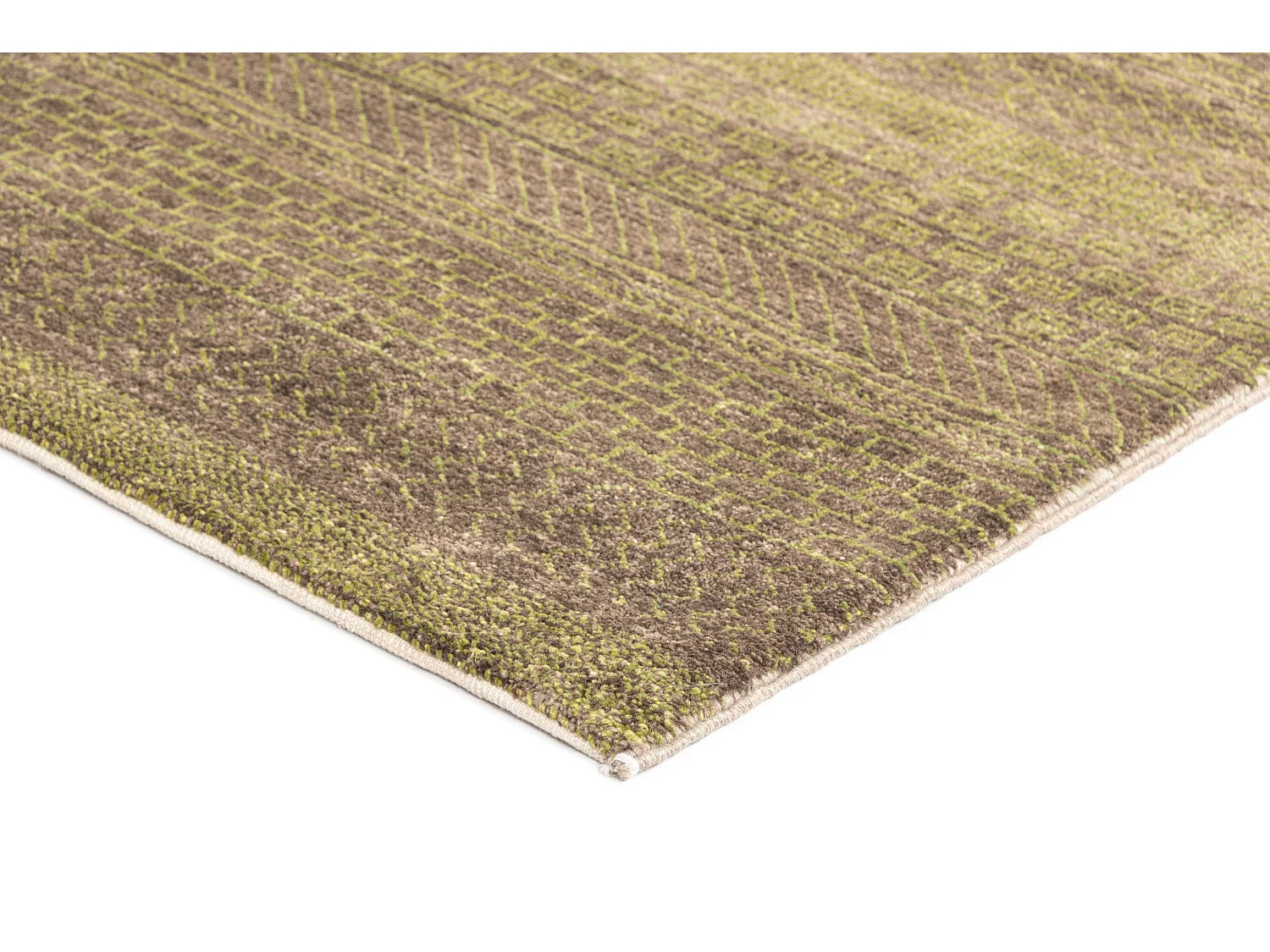 Wollteppich 94x151 Grün Juma