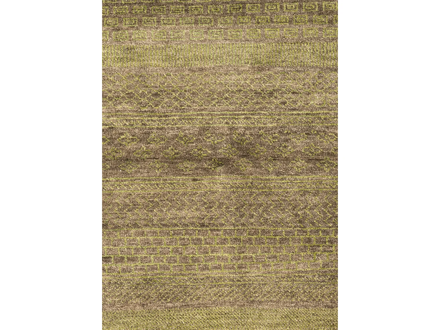 Wollteppich 94x151 Grün Juma