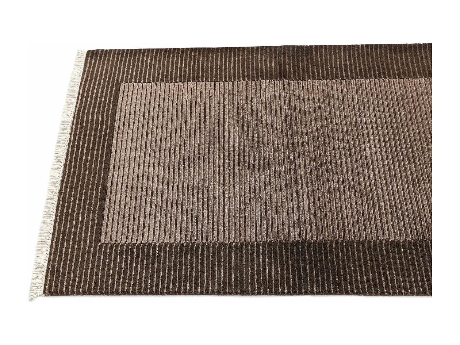 Tapis de couloir en laine 79x297 brun Darya